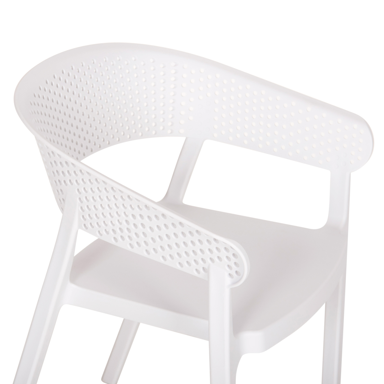 ARMCHAIR POLYPROPYLENE PERFOE HM5941.01 IN WHITE 56x50x73Hcm. [8]