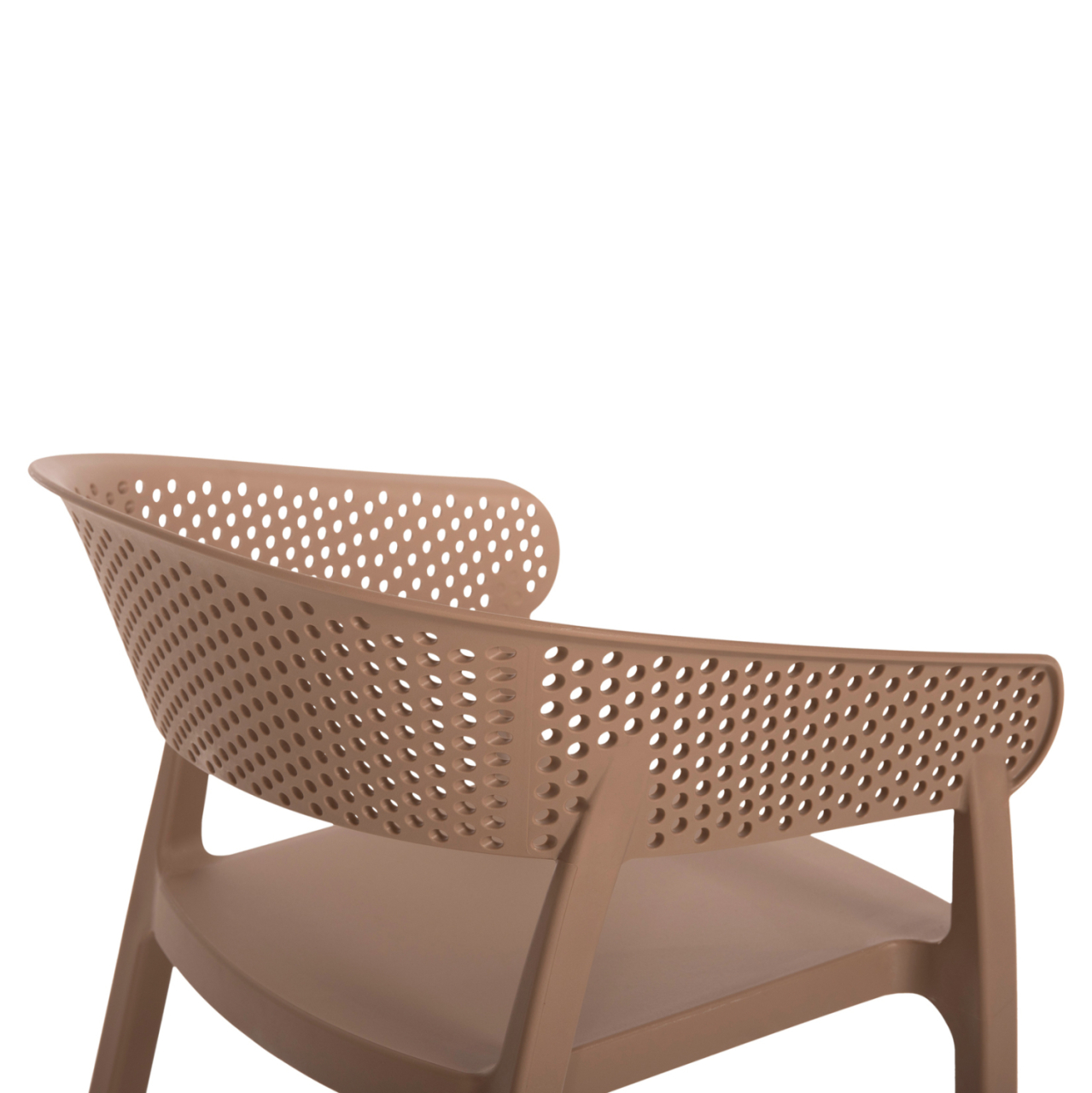 ARMCHAIR POLYPROPYLENE PERFOE HM5941.03 IN CAPPUCCINO 56x50x73Hcm. [9]