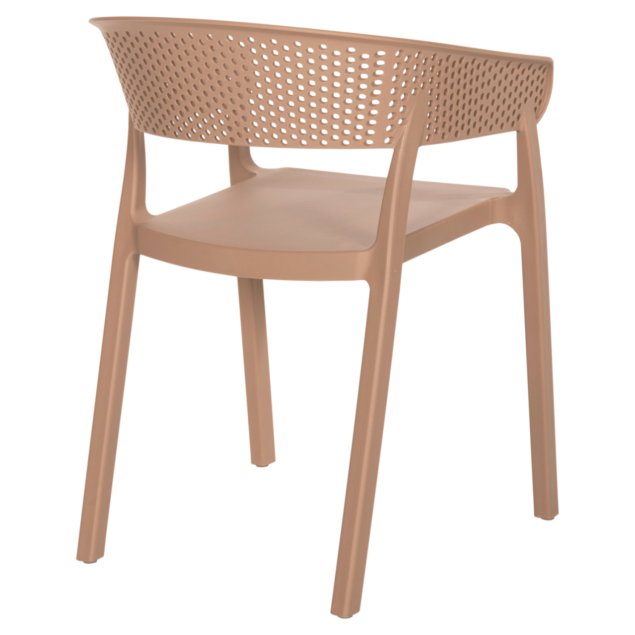 ARMCHAIR POLYPROPYLENE PERFOE HM5941.03 IN CAPPUCCINO 56x50x73Hcm. [5]