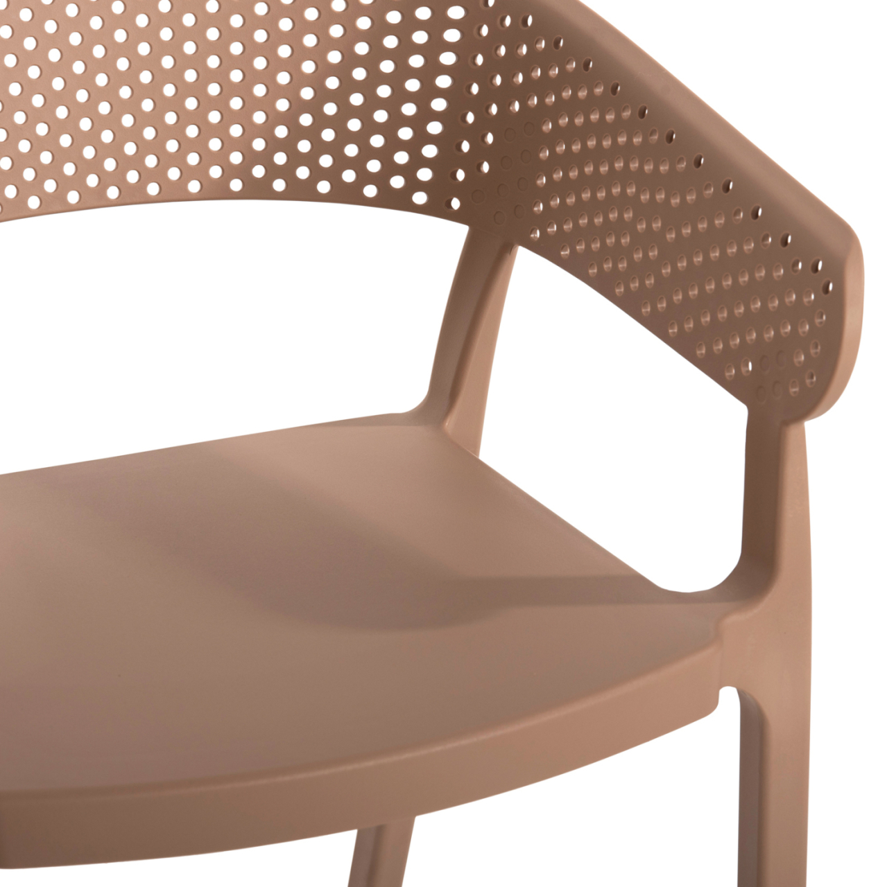 ARMCHAIR POLYPROPYLENE PERFOE HM5941.03 IN CAPPUCCINO 56x50x73Hcm. [8]