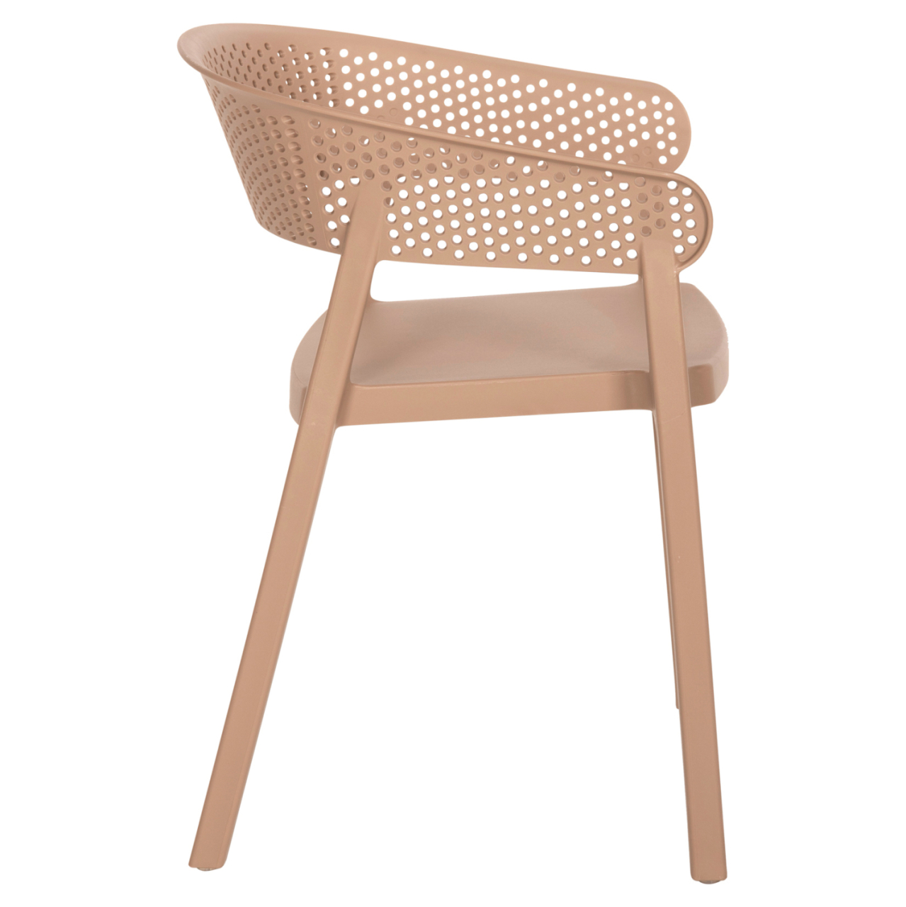 ARMCHAIR POLYPROPYLENE PERFOE HM5941.03 IN CAPPUCCINO 56x50x73Hcm. [4]