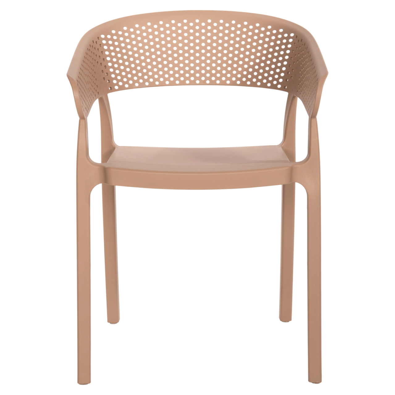 ARMCHAIR POLYPROPYLENE PERFOE HM5941.03 IN CAPPUCCINO 56x50x73Hcm. [3]