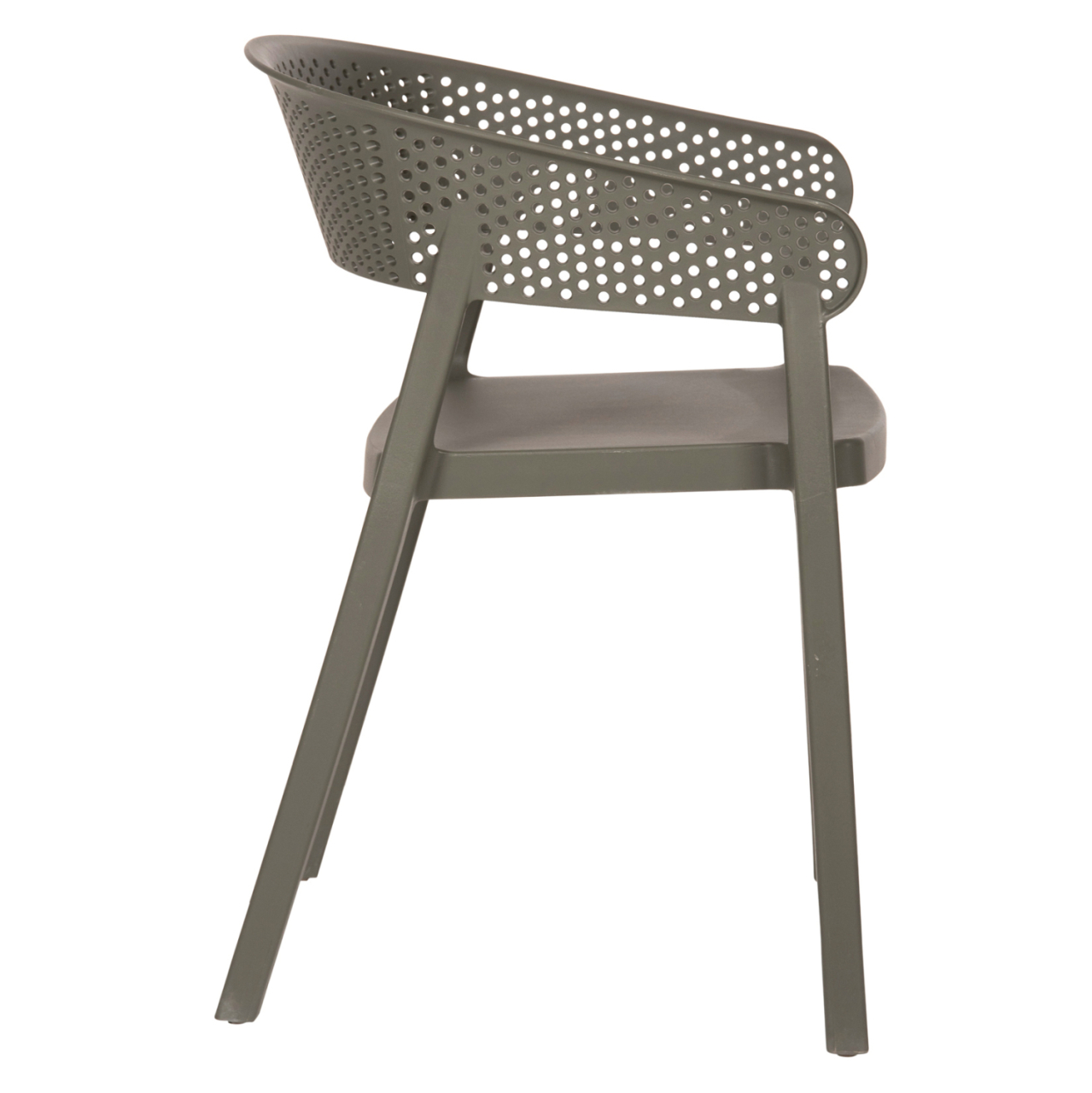 ARMCHAIR POLYPROPYLENE PERFOE HM5941.07 IN DARK OLIVE 56x50x73Hcm. [4]