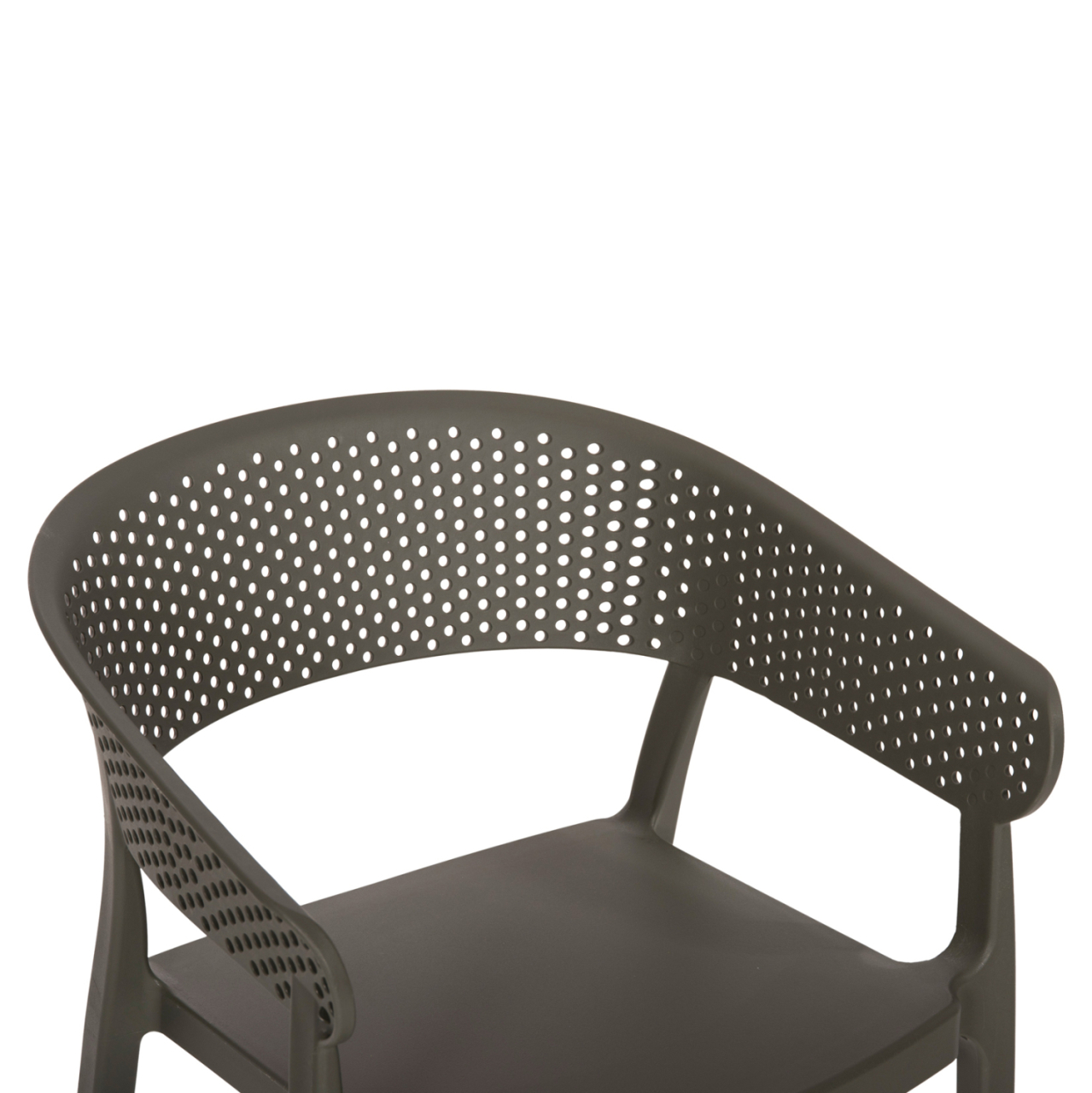 ARMCHAIR POLYPROPYLENE PERFOE HM5941.07 IN DARK OLIVE 56x50x73Hcm. [7]