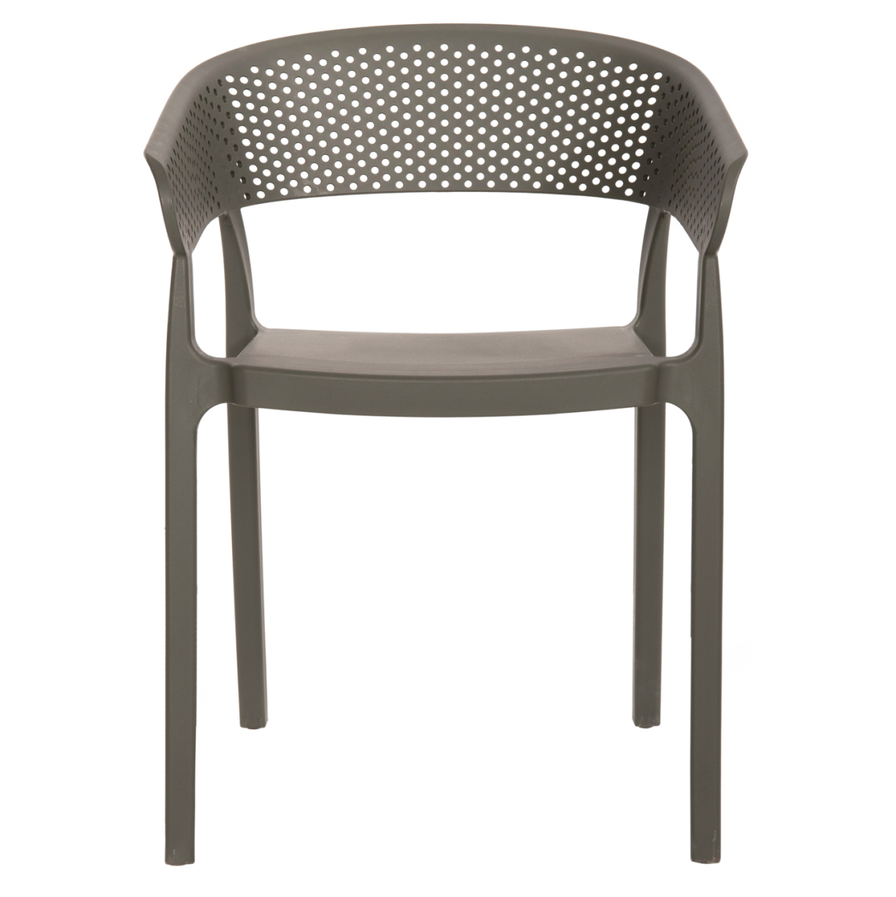 ARMCHAIR POLYPROPYLENE PERFOE HM5941.07 IN DARK OLIVE 56x50x73Hcm. [3]