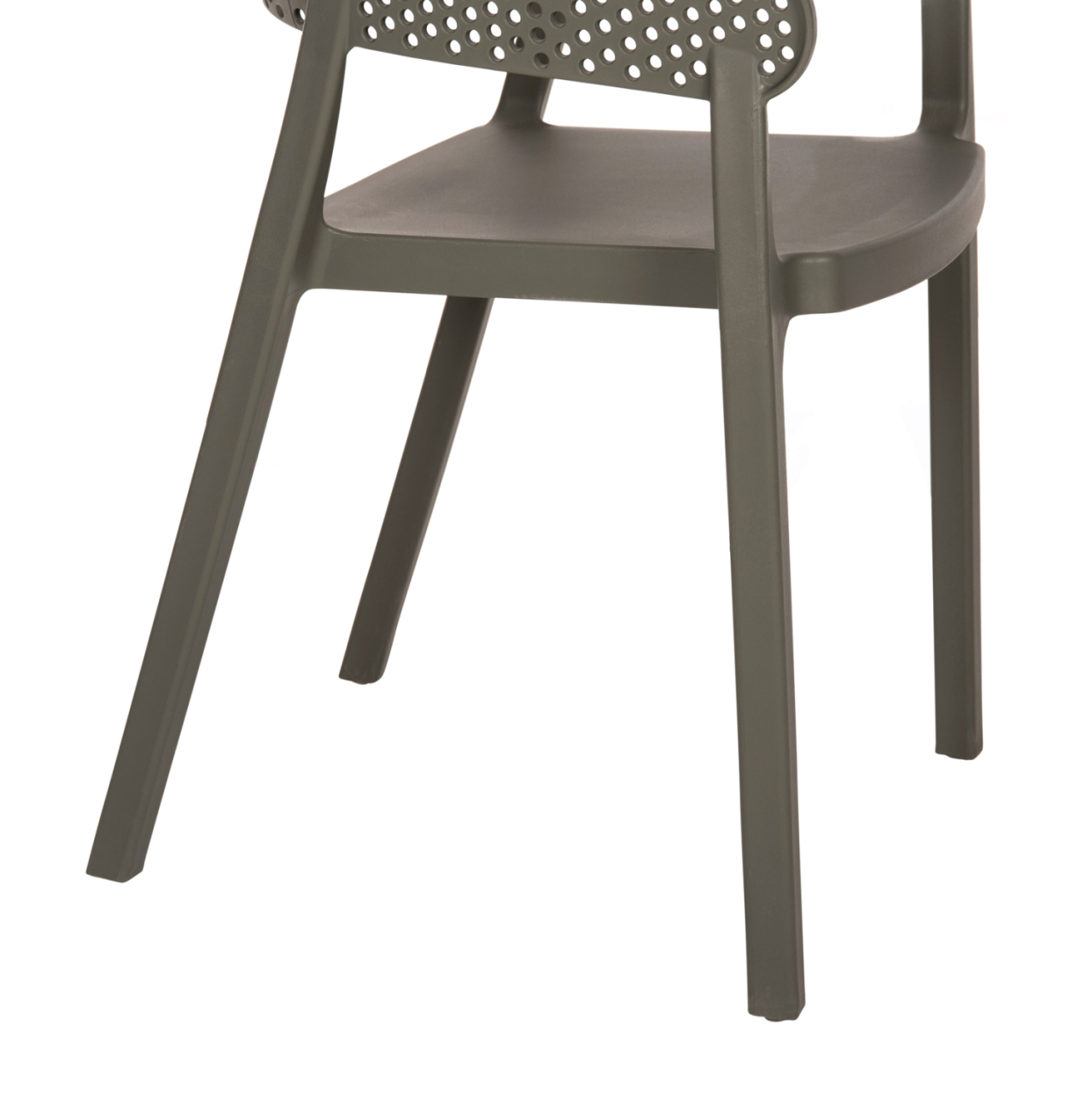 ARMCHAIR POLYPROPYLENE PERFOE HM5941.07 IN DARK OLIVE 56x50x73Hcm. [10]