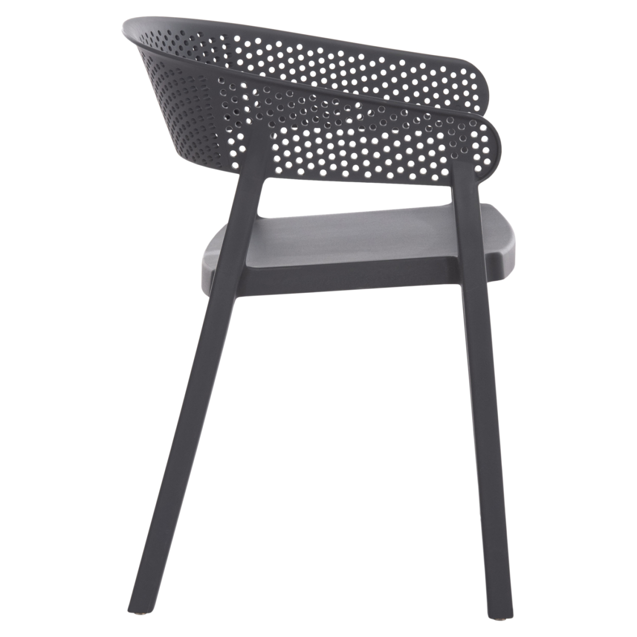 ARMCHAIR POLYPROPYLENE PERFOE HM5941.10 IN GREY 56x50x73Hcm. [4]