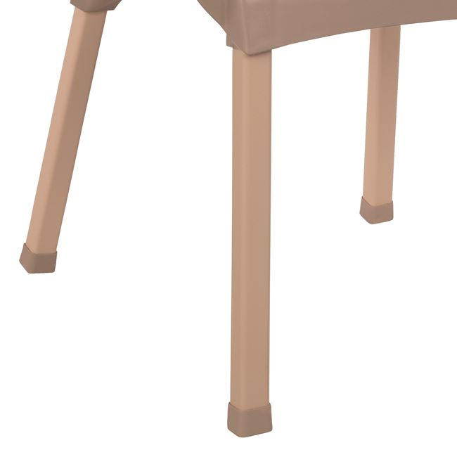 Armchair Polypropylene rattan leg Alu HM5591.02 Cappuccino 60x60x82 cm [9]