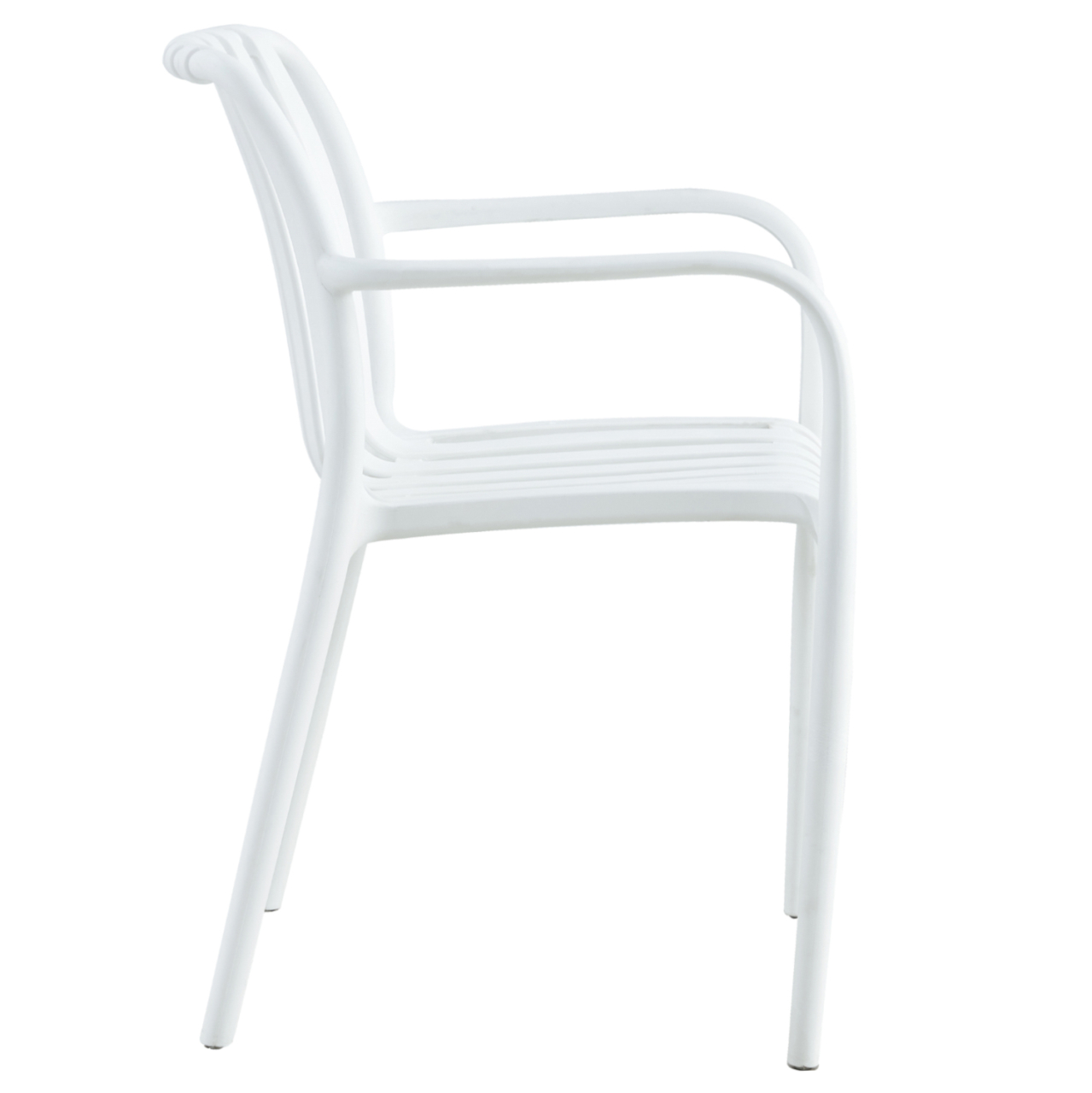 ARMCHAIR POLYPROPYLENE TIPPY HM5940.01 WHITE 55x55x81Hcm. [4]