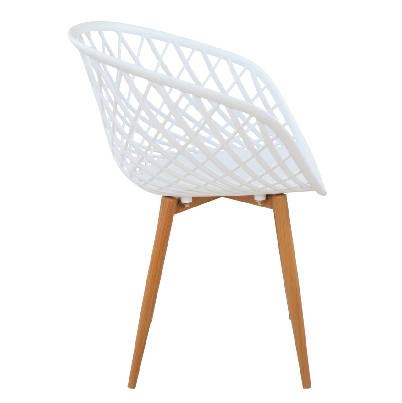 Armchair Polypropylene white Ariadne HM8001.01 62,5x56x80cm [2]