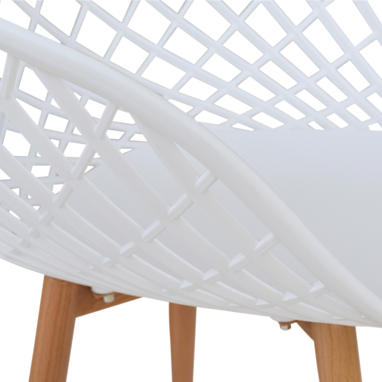 Armchair Polypropylene white Ariadne HM8001.01 62,5x56x80cm [5]