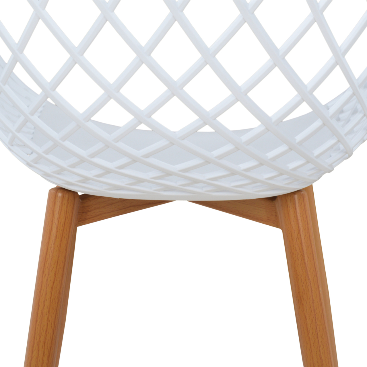 Armchair Polypropylene white Ariadne HM8001.01 62,5x56x80cm [6]