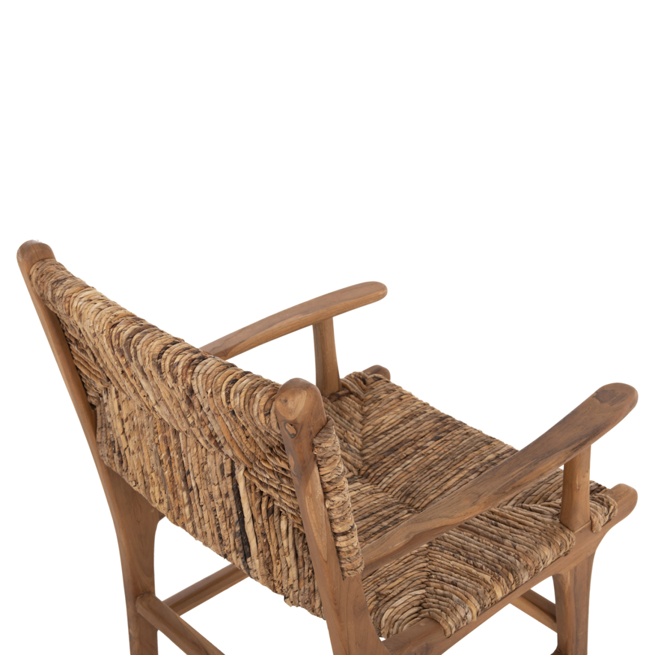 ARMCHAIR PROFESSIONAL SOL ΗΜ9400.11 SOLID TEAK WOOD AND RUSH-MATT 57.5x59x87H cm. [9]