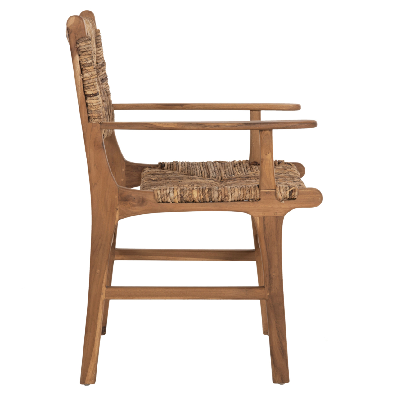 ARMCHAIR PROFESSIONAL SOL ΗΜ9400.11 SOLID TEAK WOOD AND RUSH-MATT 57.5x59x87H cm. [4]
