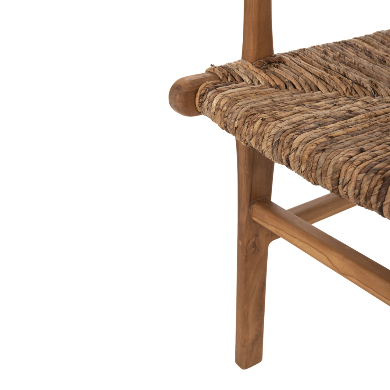 ARMCHAIR PROFESSIONAL SOL ΗΜ9400.11 SOLID TEAK WOOD AND RUSH-MATT 57.5x59x87H cm. [10]