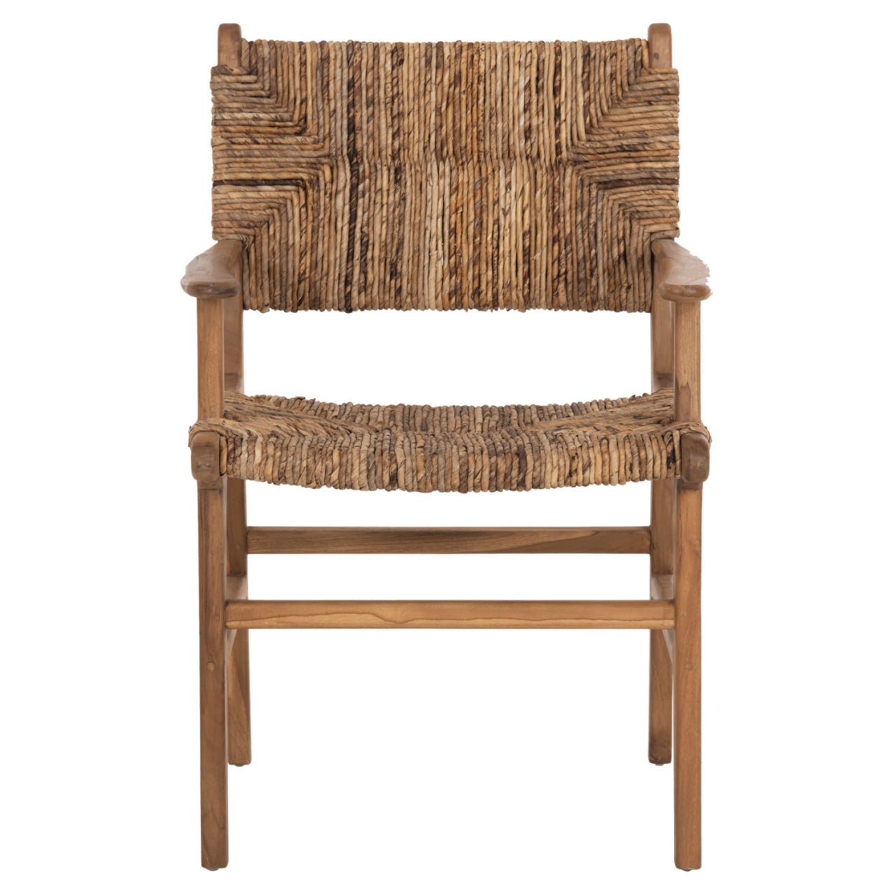 ARMCHAIR PROFESSIONAL SOL ΗΜ9400.11 SOLID TEAK WOOD AND RUSH-MATT 57.5x59x87H cm. [3]