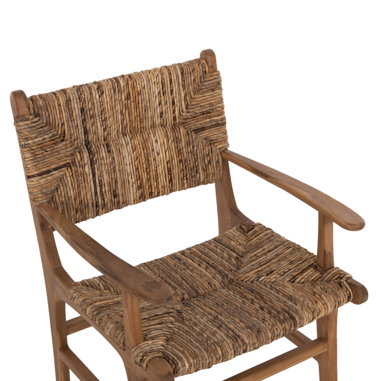 ARMCHAIR PROFESSIONAL SOL ΗΜ9400.11 SOLID TEAK WOOD AND RUSH-MATT 57.5x59x87H cm. [8]