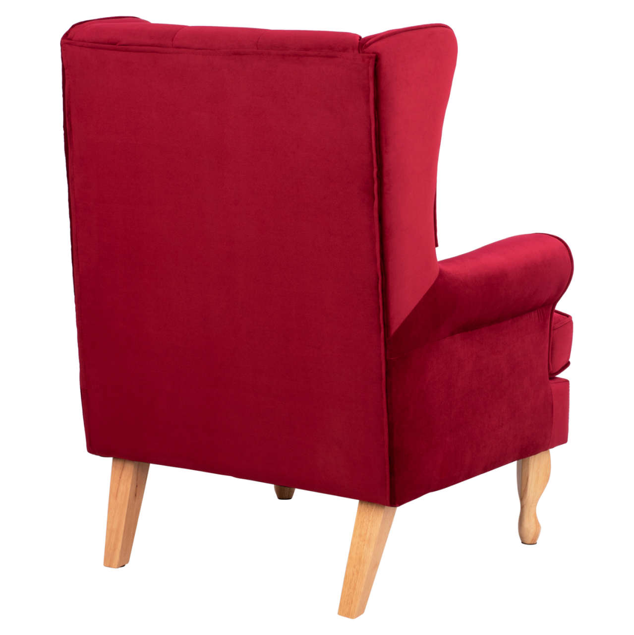 Armchair Red Velvet Brandon 81x83x101cm HM3073.14 [5]