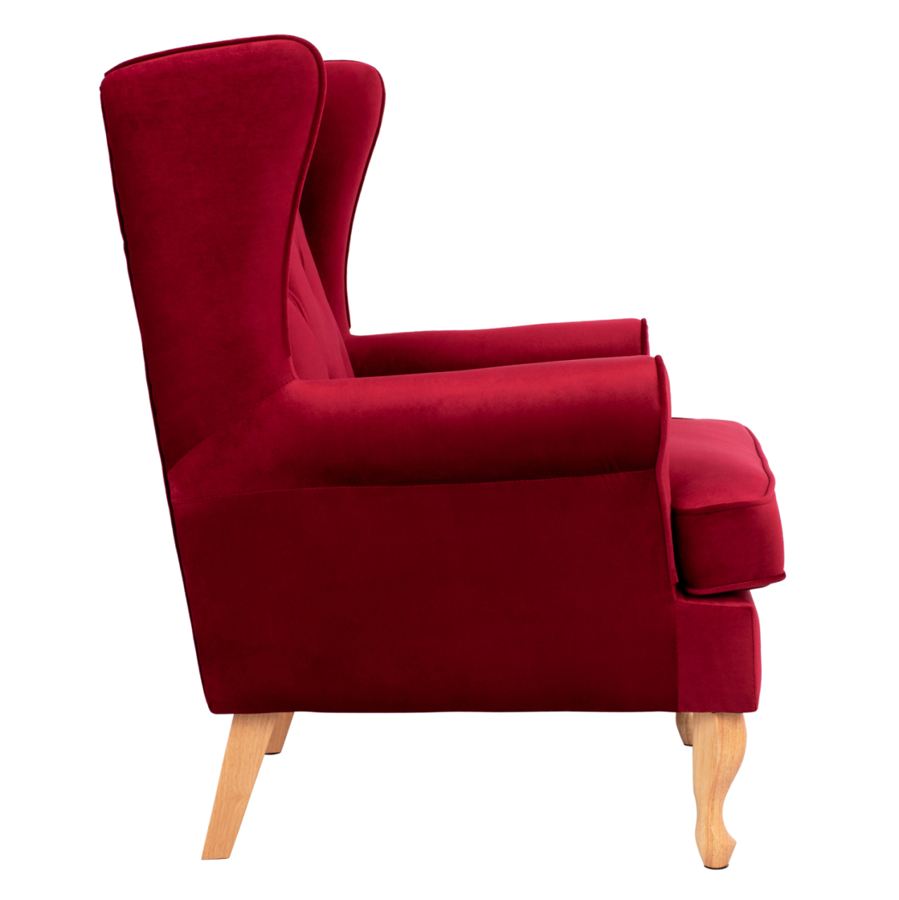 Armchair Red Velvet Brandon 81x83x101cm HM3073.14 [4]