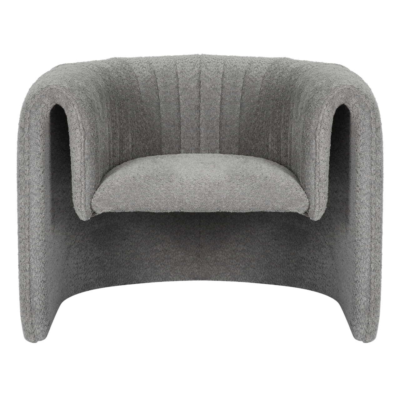 ARMCHAIR RIKER HM9682.01 METAL FRAME-GREY BOUCLE FABRIC 92x74x69Hcm. [3]