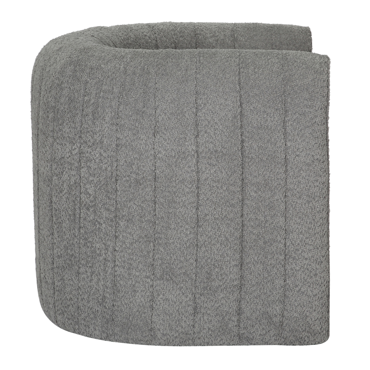 ARMCHAIR RIKER HM9682.01 METAL FRAME-GREY BOUCLE FABRIC 92x74x69Hcm. [4]