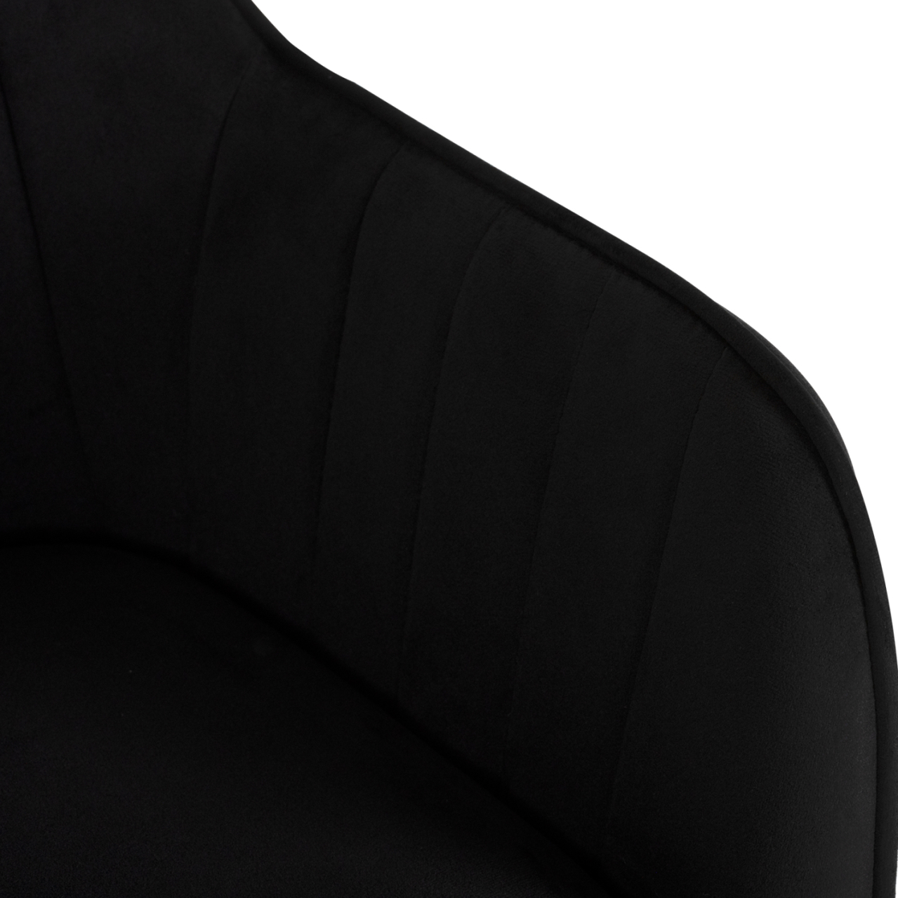 ARMCHAIR SAWYER HM8523.04 BLACK VELVET AND GOLDEN LEGS 55Χ60Χ83Hcm. [7]