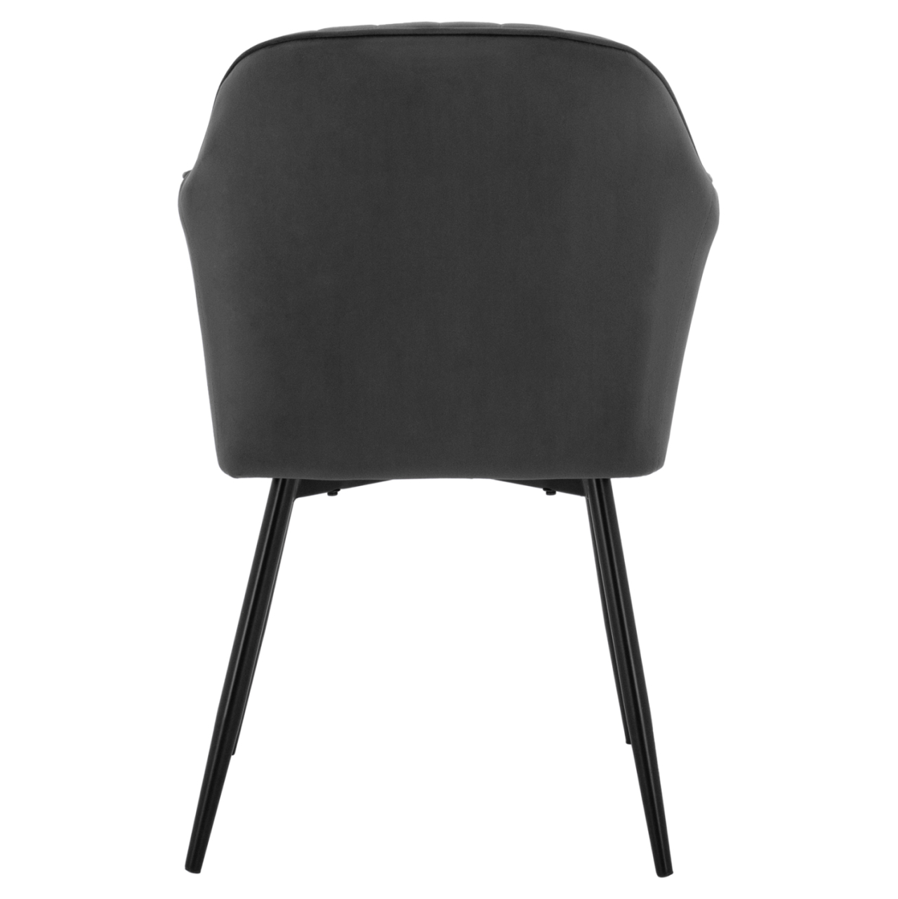 Armchair Sawyer Velvet Grey with black legs HM8523.11 53x60x76cm [6]