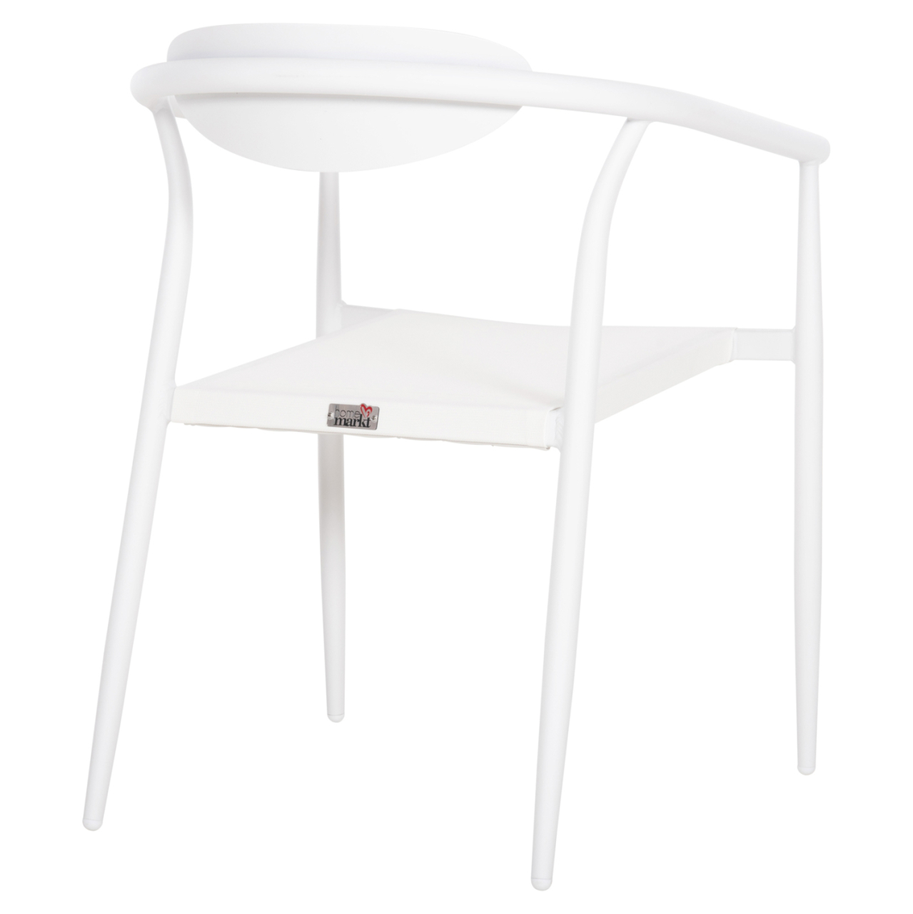 ARMCHAIR SERLY HM6052.01 WHITE ALUMINUM-WHITE TEXTILENE 56x61x74,5Hcm. [5]
