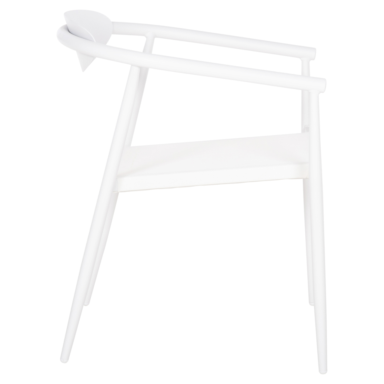 ARMCHAIR SERLY HM6052.01 WHITE ALUMINUM-WHITE TEXTILENE 56x61x74,5Hcm. [4]