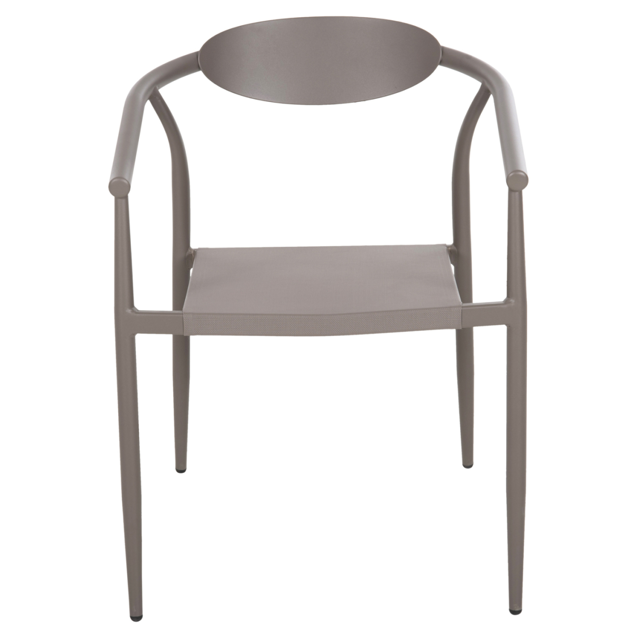 ARMCHAIR SERLY HM6052.04 CHAMPAGNE ALUMINUM-CHAMPAGNE TEXTILENE 56x61x74,5Hcm. [3]