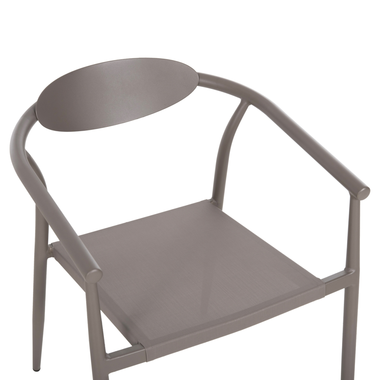 ARMCHAIR SERLY HM6052.04 CHAMPAGNE ALUMINUM-CHAMPAGNE TEXTILENE 56x61x74,5Hcm. [7]