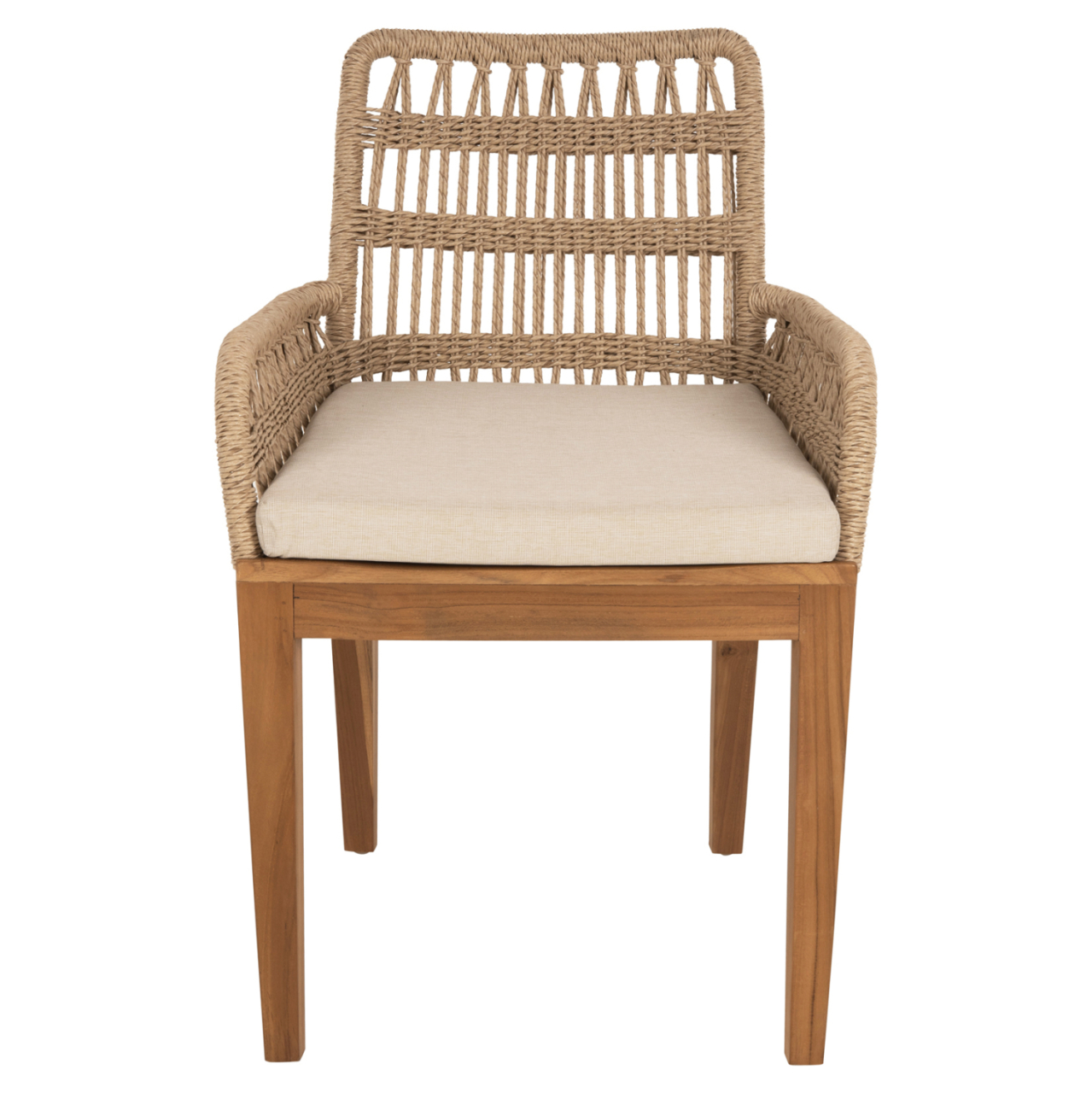 ARMCHAIR STARDOM HM9760.01 TEAK WOOD AND ROPE-NATURAL COLOR 57x65x83Hcm. [3]