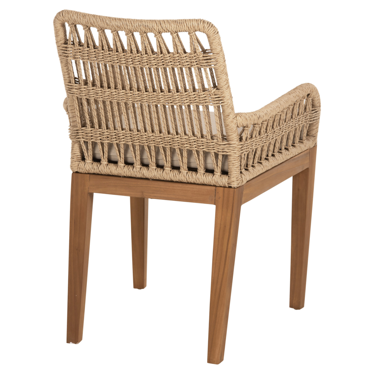 ARMCHAIR STARDOM HM9760.01 TEAK WOOD AND ROPE-NATURAL COLOR 57x65x83Hcm. [5]