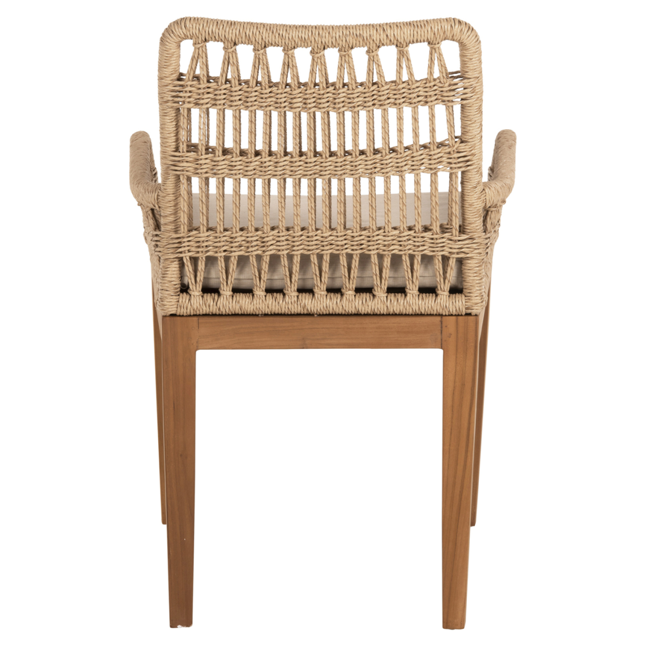 ARMCHAIR STARDOM HM9760.01 TEAK WOOD AND ROPE-NATURAL COLOR 57x65x83Hcm. [6]