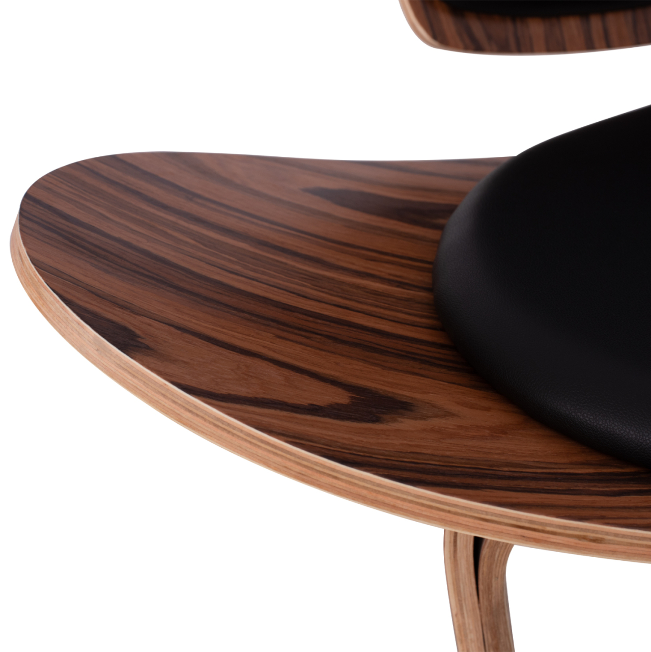 Armchair SUPERIOR PLUS HM1128.01 WALNUT color with black cushion PU 89x83x76H cm [9]