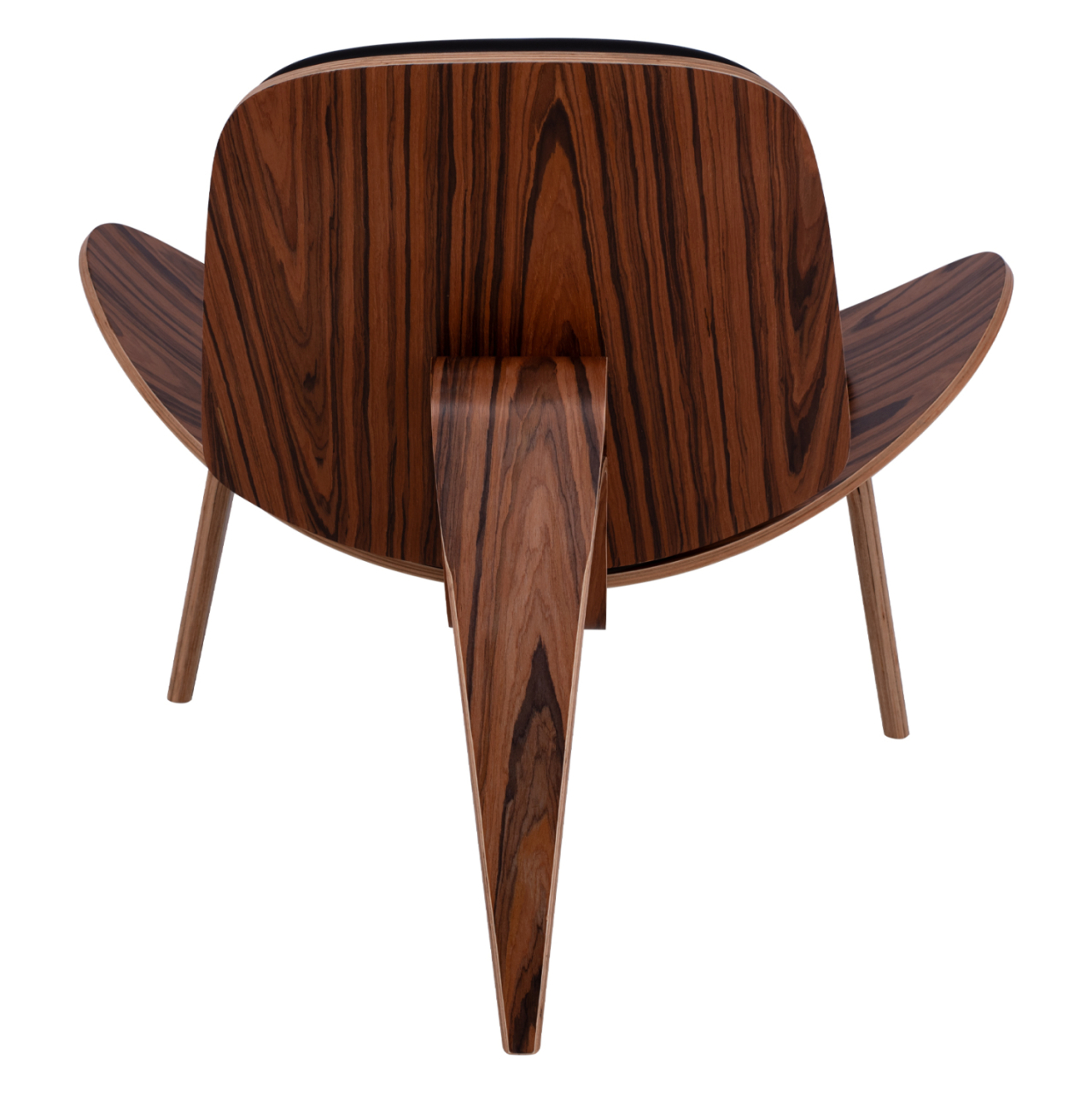 Armchair SUPERIOR PLUS HM1128.01 WALNUT color with black cushion PU 89x83x76H cm [6]