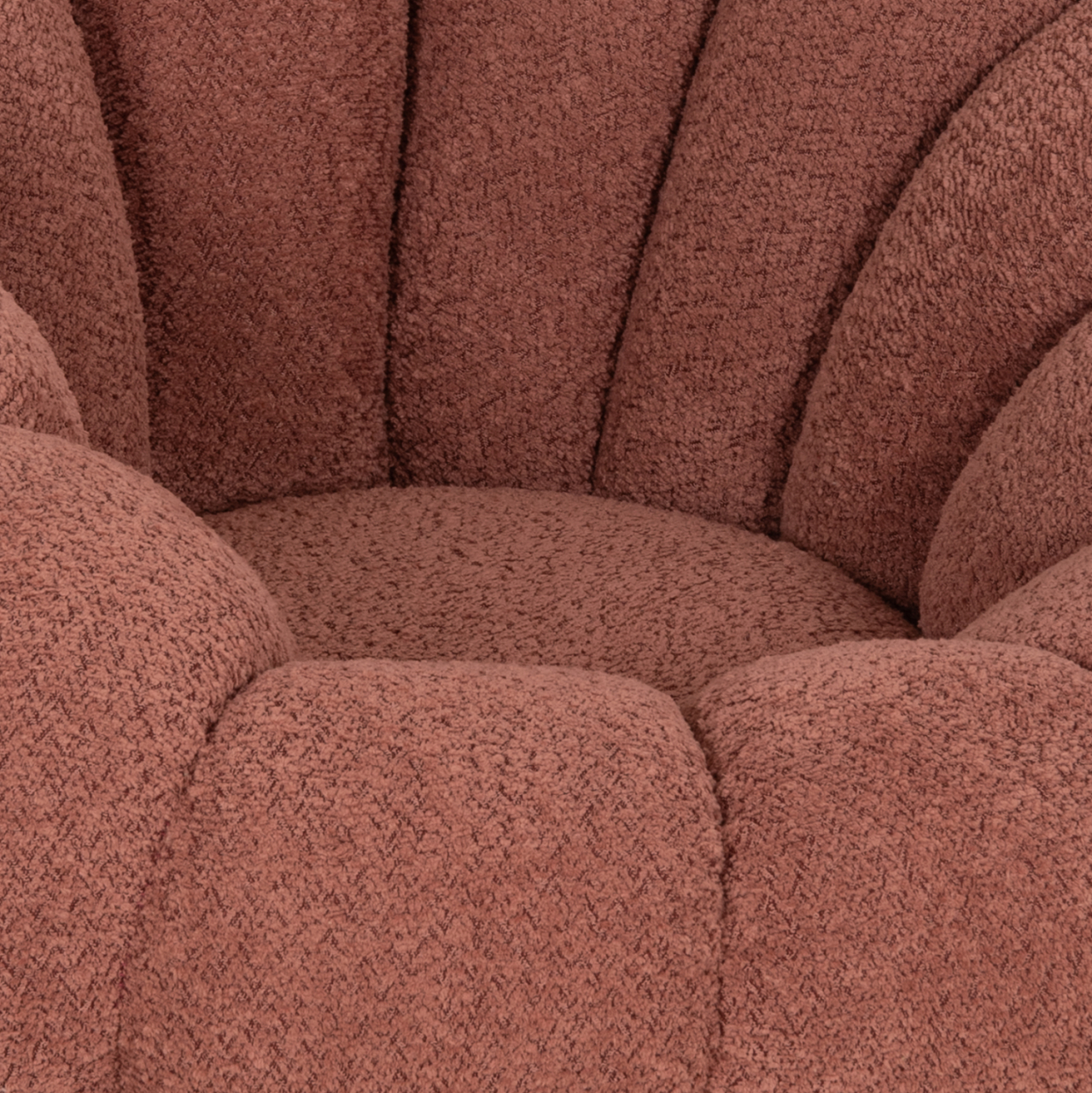 ARMCHAIR SWIVEL GRYMM HM9601.02 PINK BOUCLE-BLACK METAL BASE 95x92x68Hcm. [8]