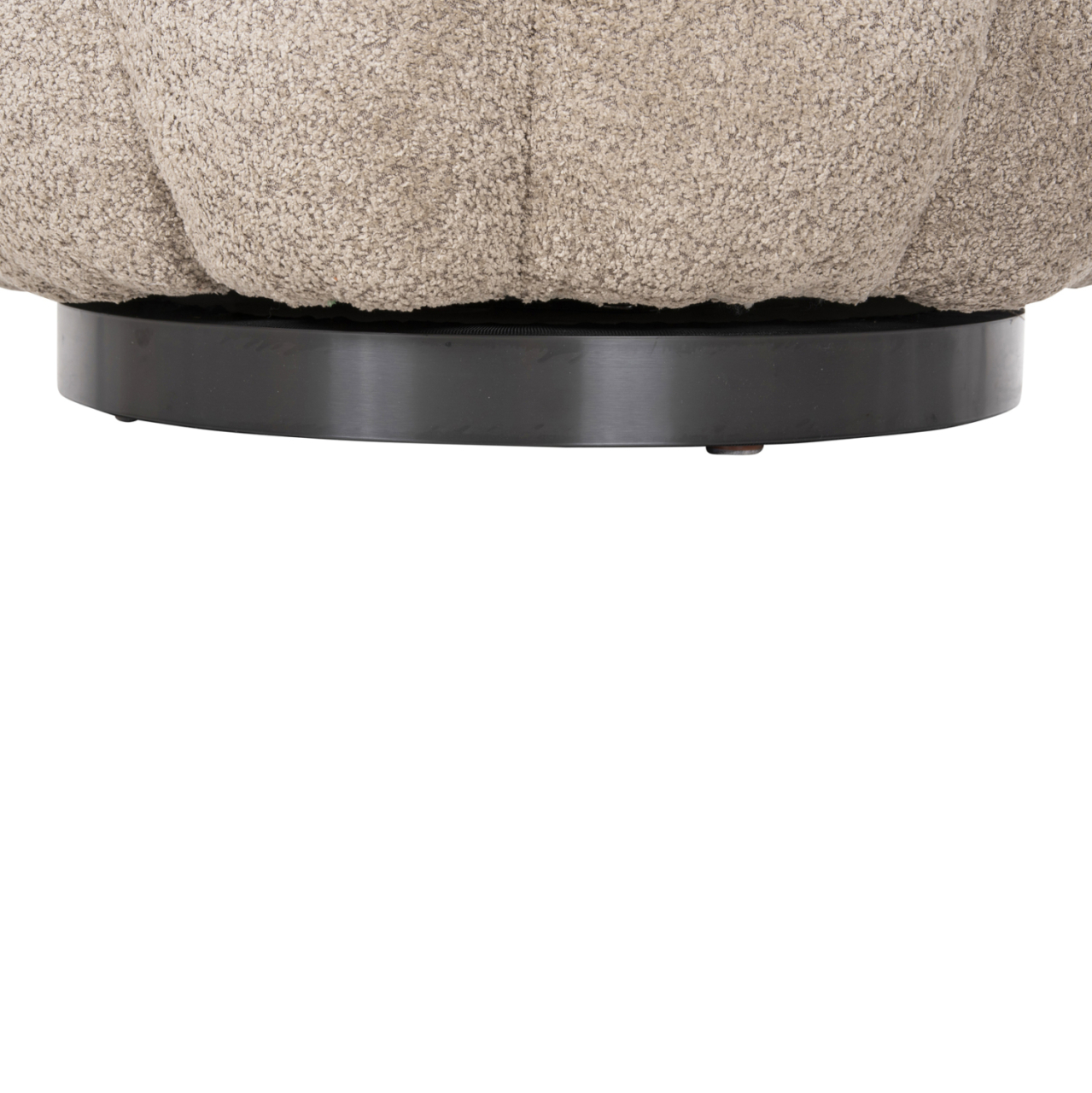 ARMCHAIR SWIVEL GRYMM HM9601.08 BROWNISH BEIGE BOUCLE-BLACK METAL BASE 95x92x68Hcm. [8]