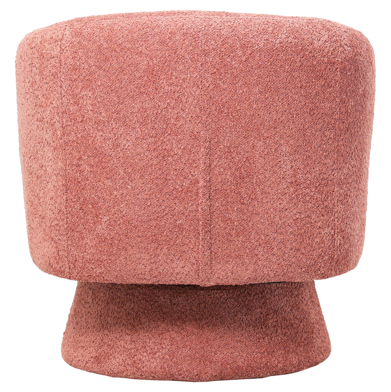 ARMCHAIR SWIVEL KARLEN HM9592.02 PINK BOUCLE FABRIC 78x81x77Hcm. [4]