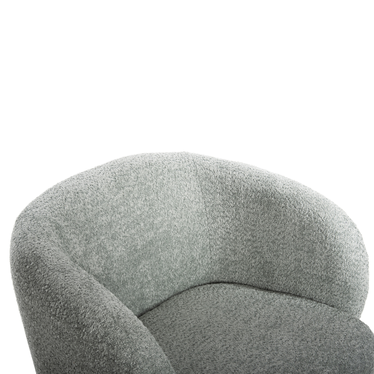 ARMCHAIR SWIVEL KARLEN HM9592.05 PISTACHIO GREEN BOUCLE FABRIC 79x79x76 Hcm. [7]