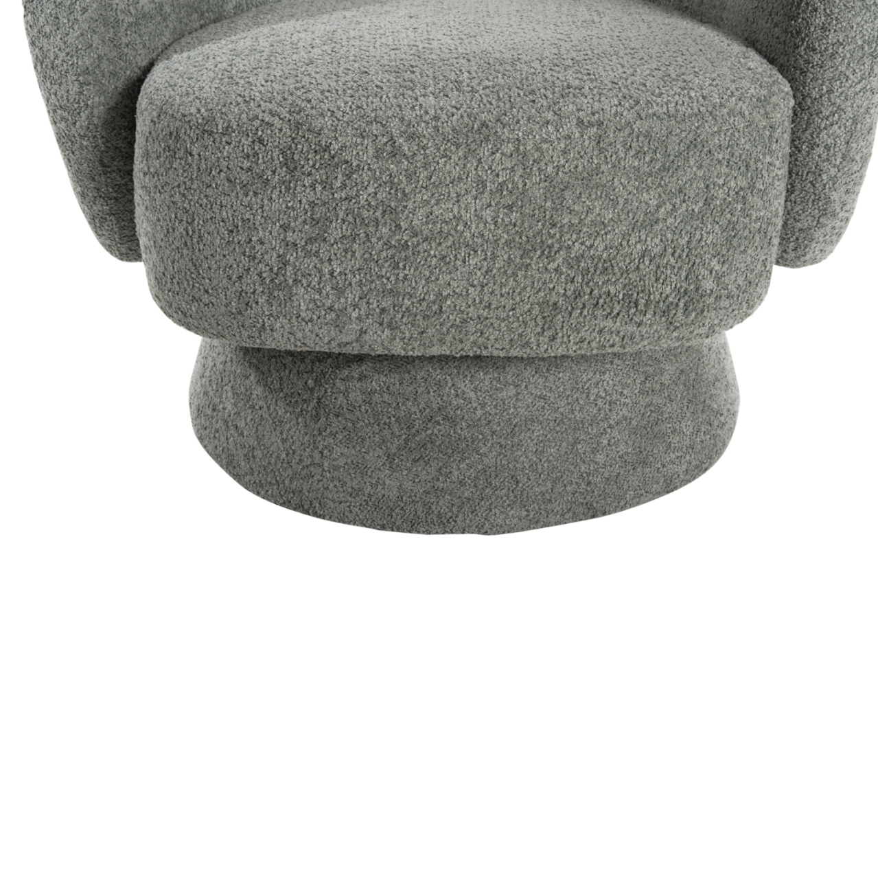 ARMCHAIR SWIVEL KARLEN HM9592.05 PISTACHIO GREEN BOUCLE FABRIC 79x79x76 Hcm. [9]