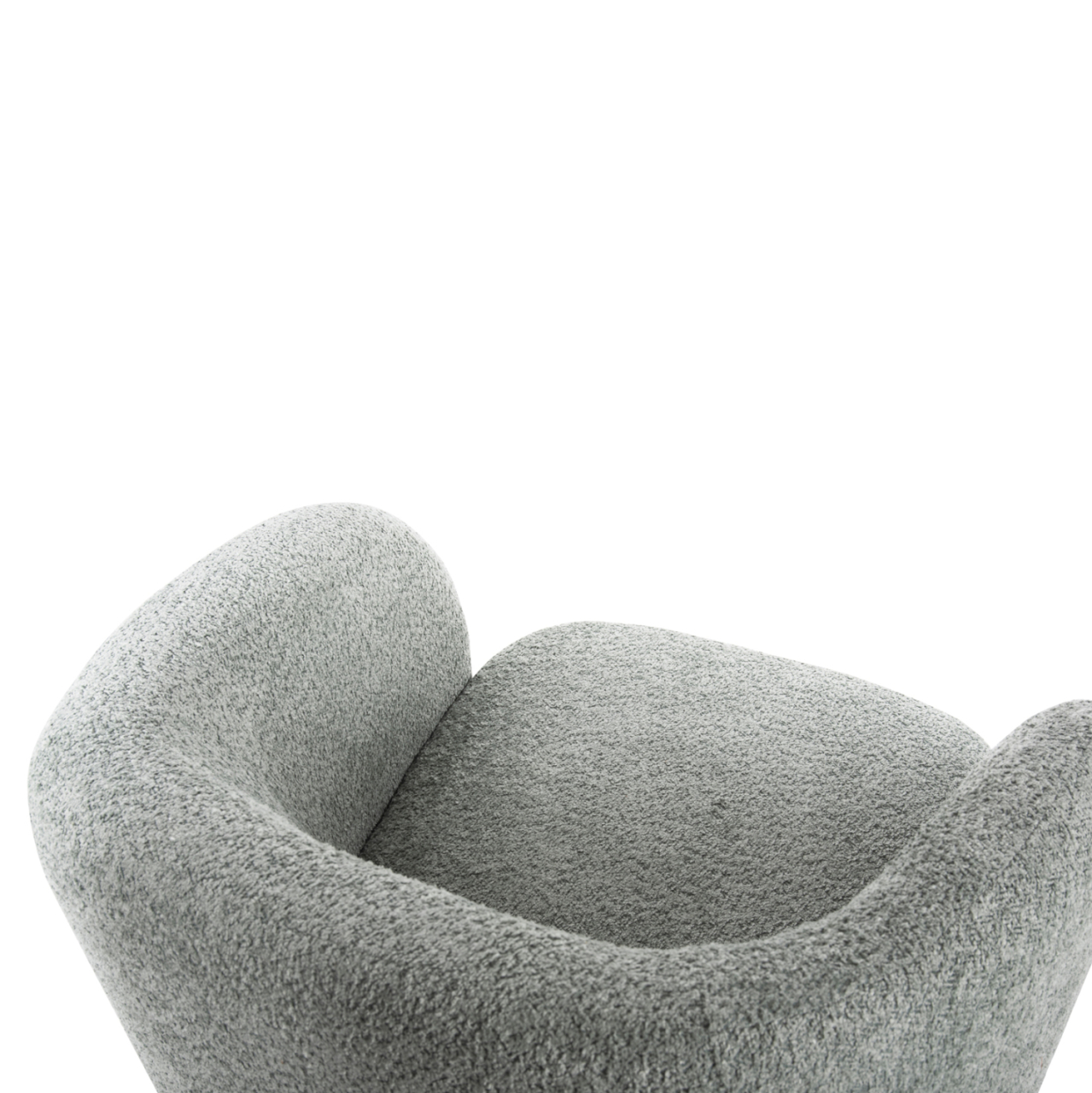 ARMCHAIR SWIVEL KARLEN HM9592.05 PISTACHIO GREEN BOUCLE FABRIC 79x79x76 Hcm. [8]