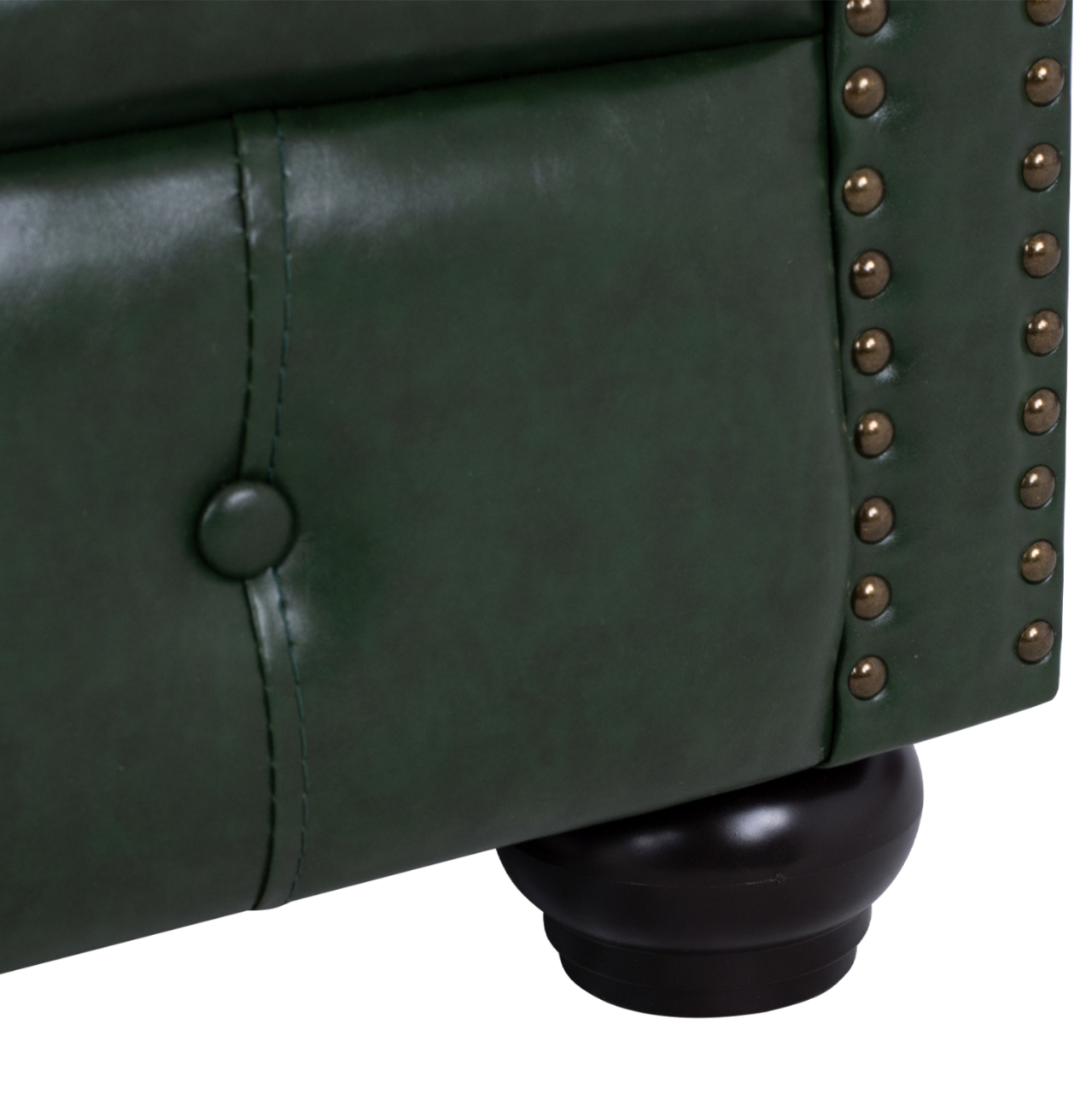 Armchair T. Chesterfield POLINA HM3011.08 Cypress Green PU 106x87x70H cm. [9]