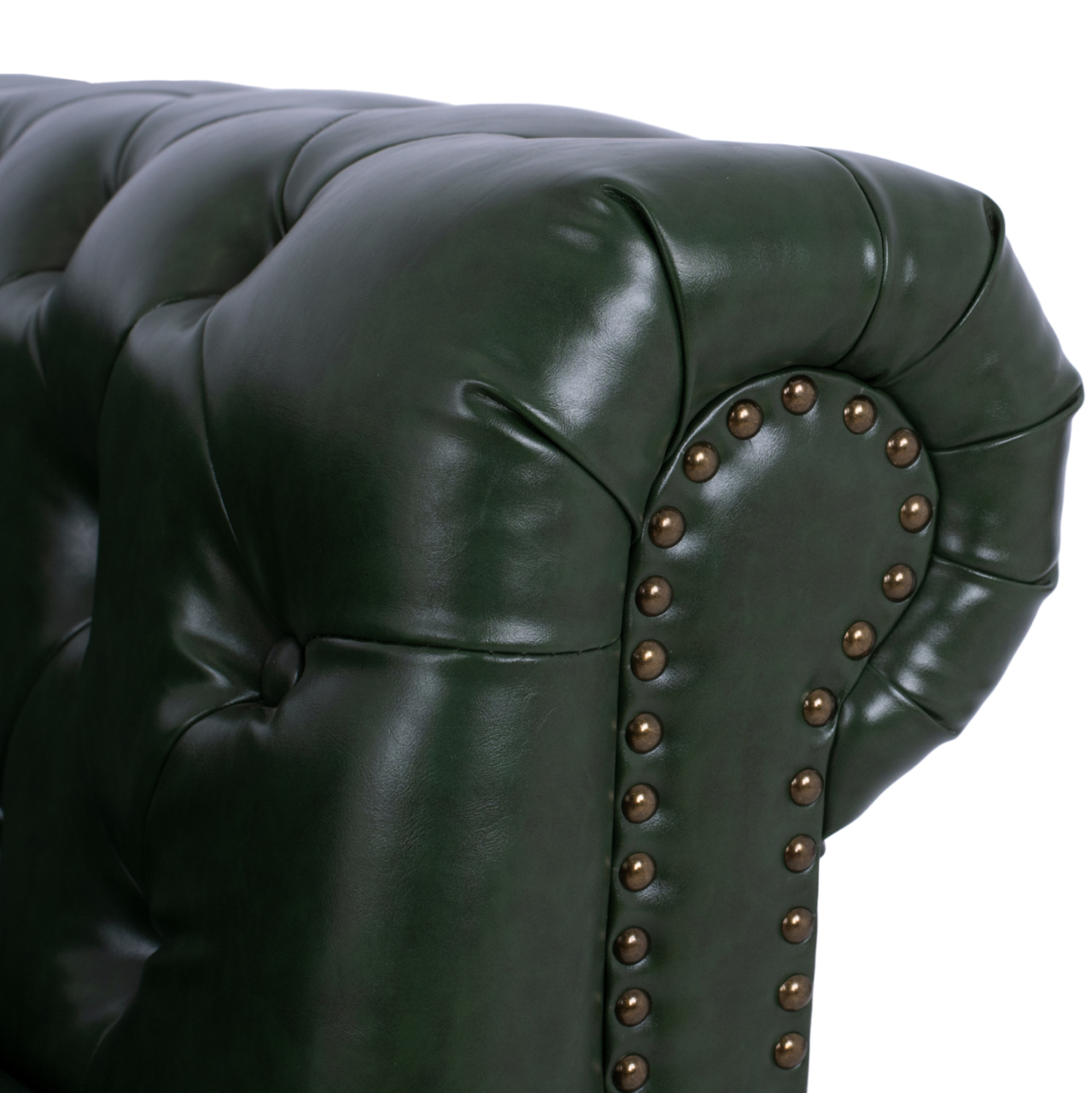 Armchair T. Chesterfield POLINA HM3011.08 Cypress Green PU 106x87x70H cm. [10]