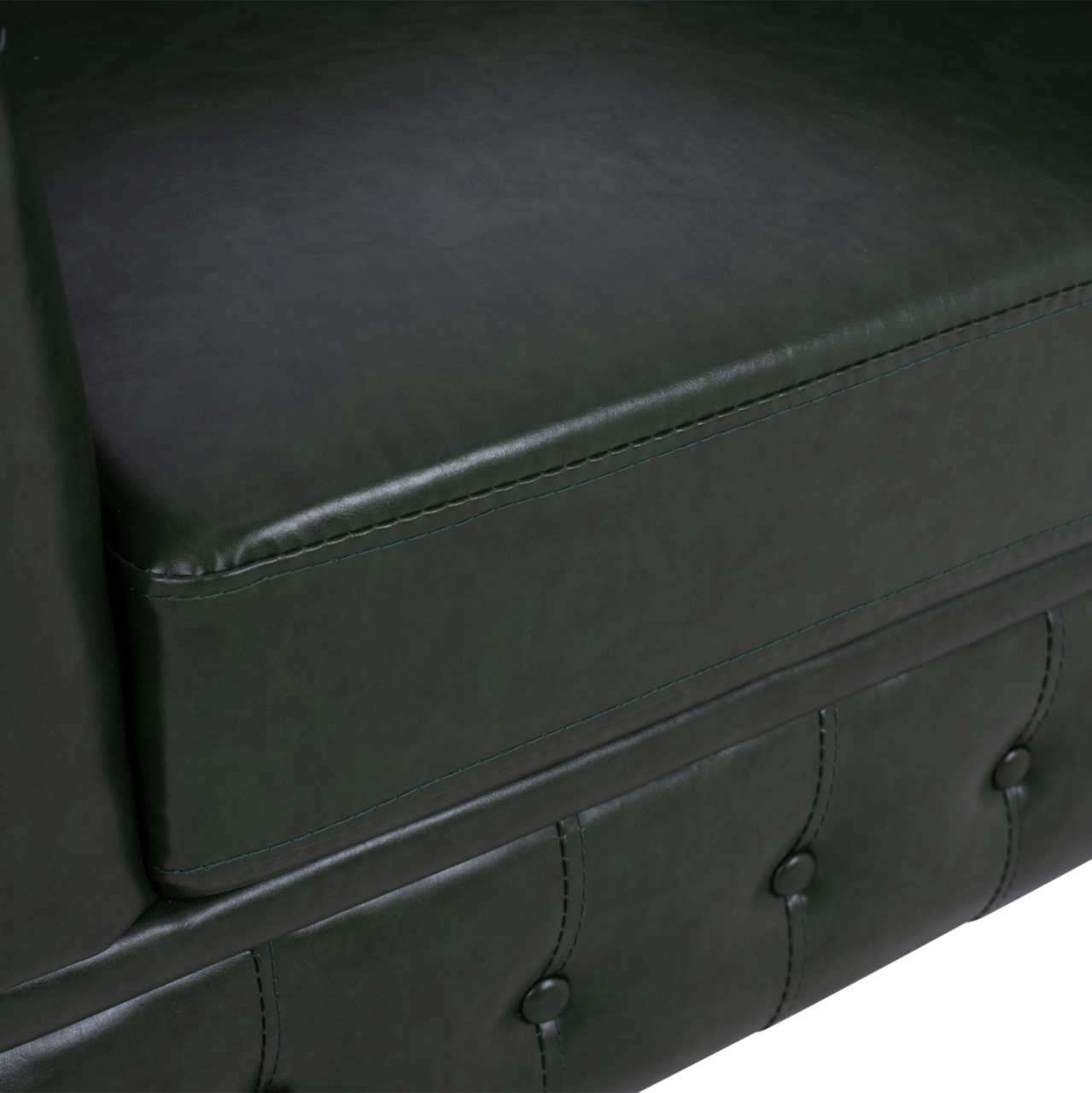Armchair T. Chesterfield POLINA HM3011.08 Cypress Green PU 106x87x70H cm. [8]