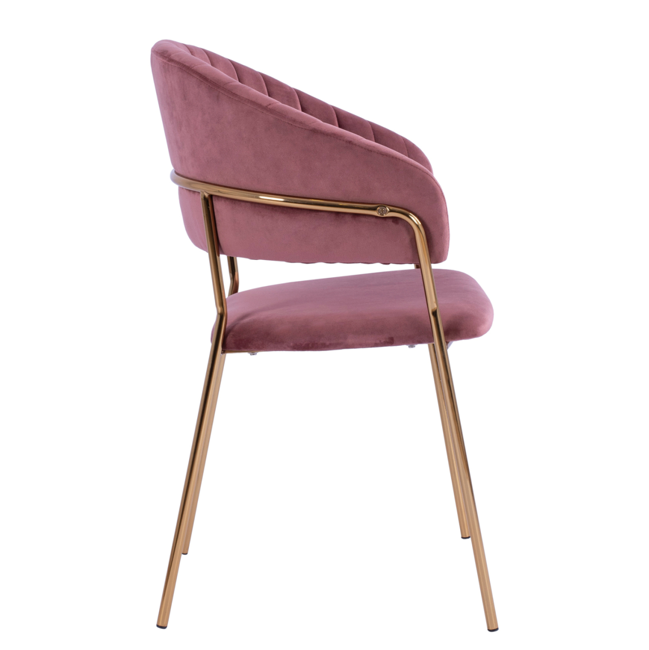 Armchair Theodore HM8520.02 Velvet Rotten Apple with metallic frame 55x50x82 cm [4]