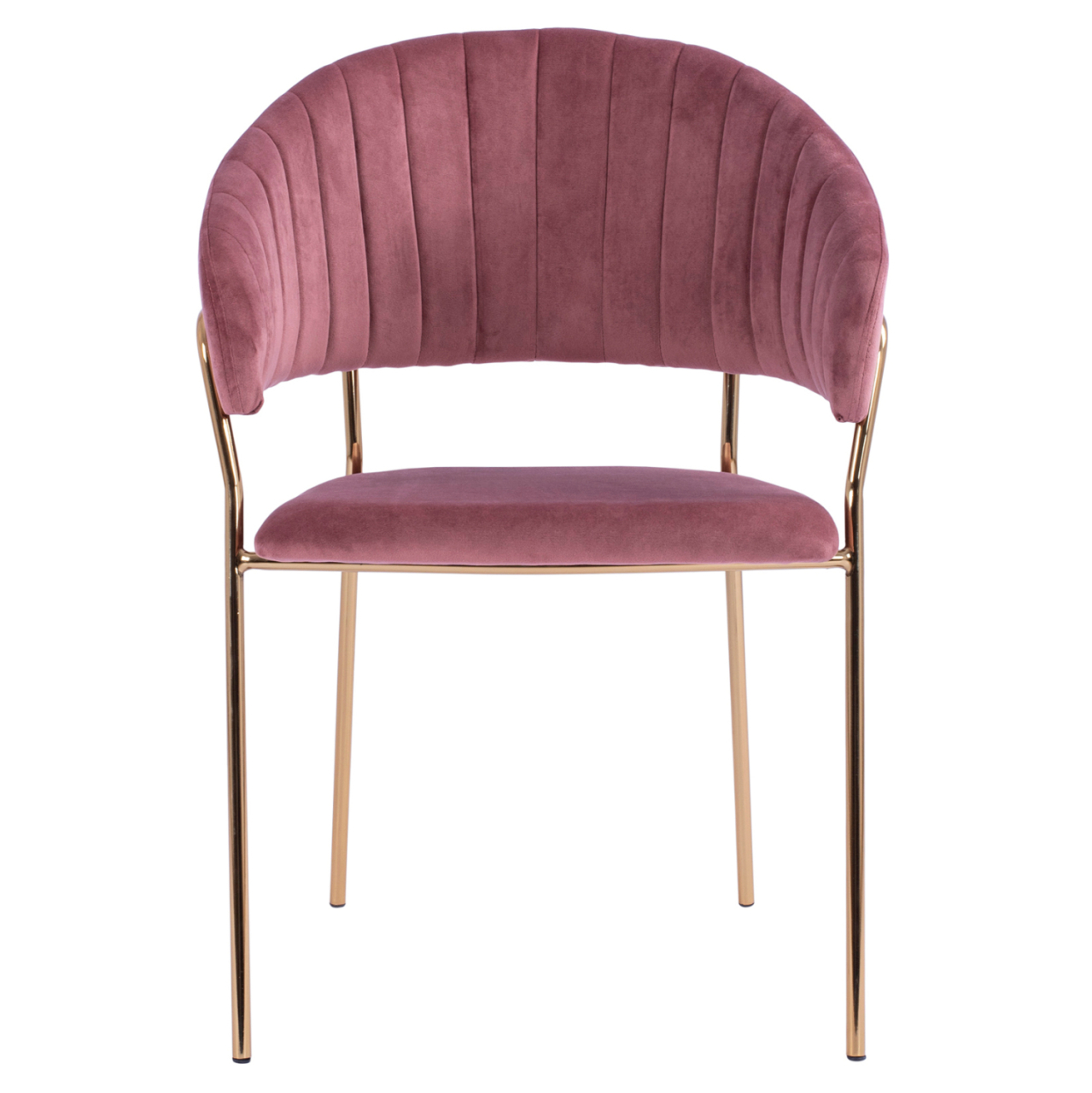 Armchair Theodore HM8520.02 Velvet Rotten Apple with metallic frame 55x50x82 cm [3]