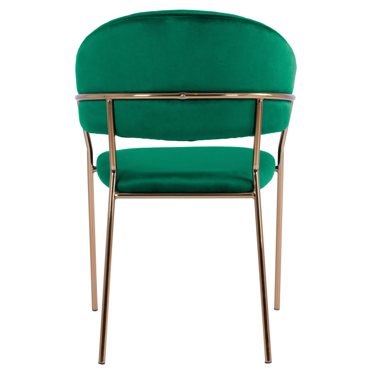 Armchair Theodore HM8520.03 Velvet Cyppress Green Color with metallic frame 55x50x82cm [6]