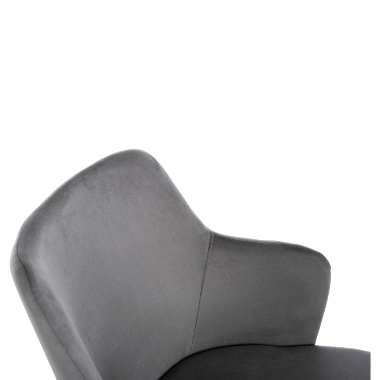 ARMCHAIR TRIANA HM9278.11 GREY VELVET WITH GOLD METAL LEGS 54,5x60,5x85,5Hcm. [6]