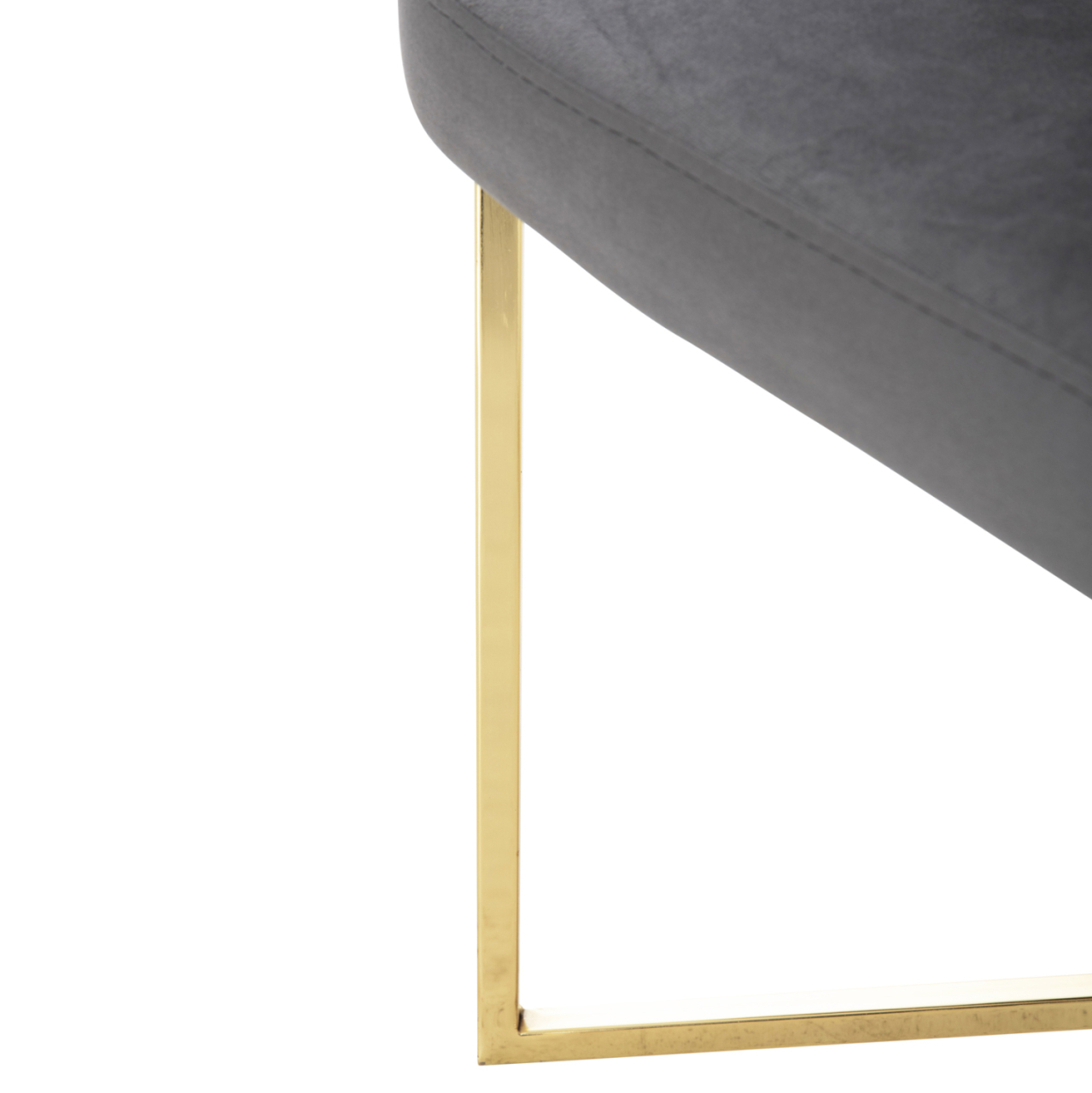 ARMCHAIR TRIANA HM9278.11 GREY VELVET WITH GOLD METAL LEGS 54,5x60,5x85,5Hcm. [10]